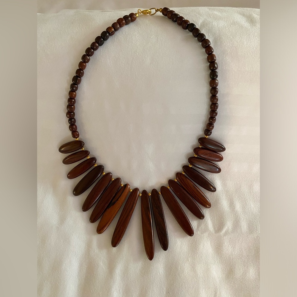 Handcrafted Boho Ironwood necklace